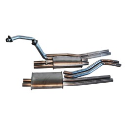 Complete Exhaust Line Stainless Steel - 250SL 280SL W113 Pagoda