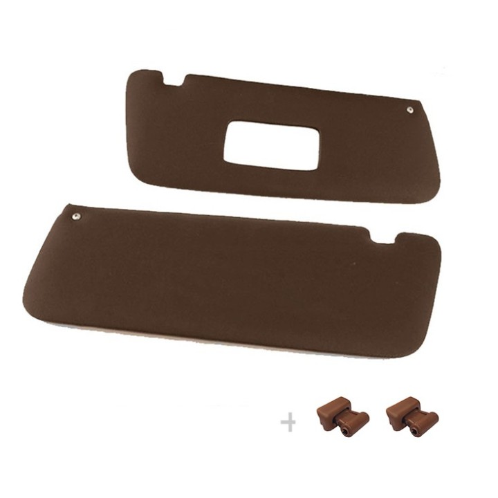 Sun Visor Set with Clips Beige SL107 SLC107