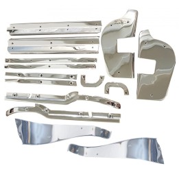 14-Piece Chrome Door Trim Kit W113 230SL 250SL 280SL