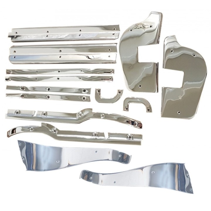 14-teiliges Chrom Tür Dekorleisten Kit W113 230SL 250SL 280SL