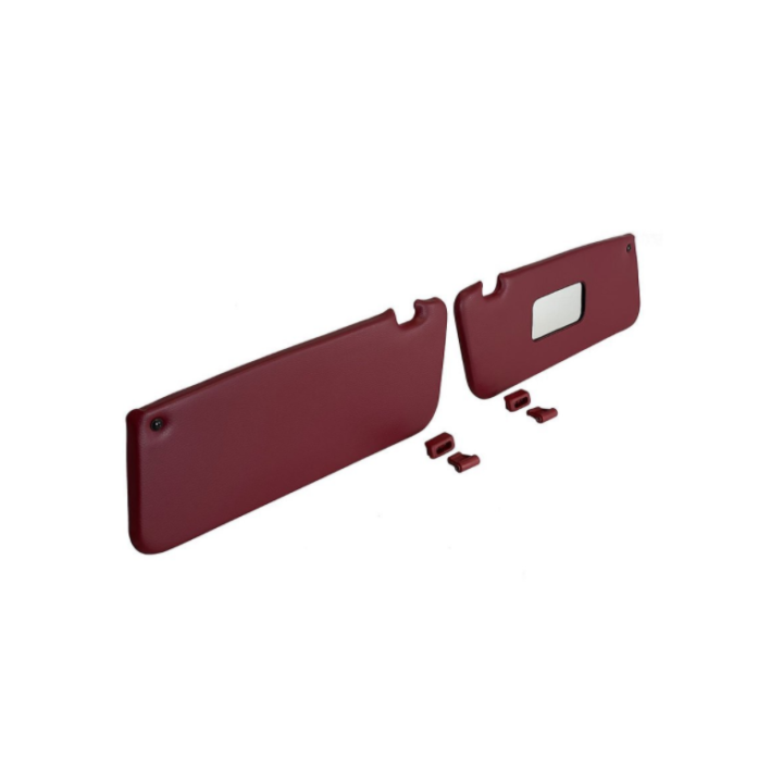 Sun Visor Set with Clips Burgundy SL107 SLC107