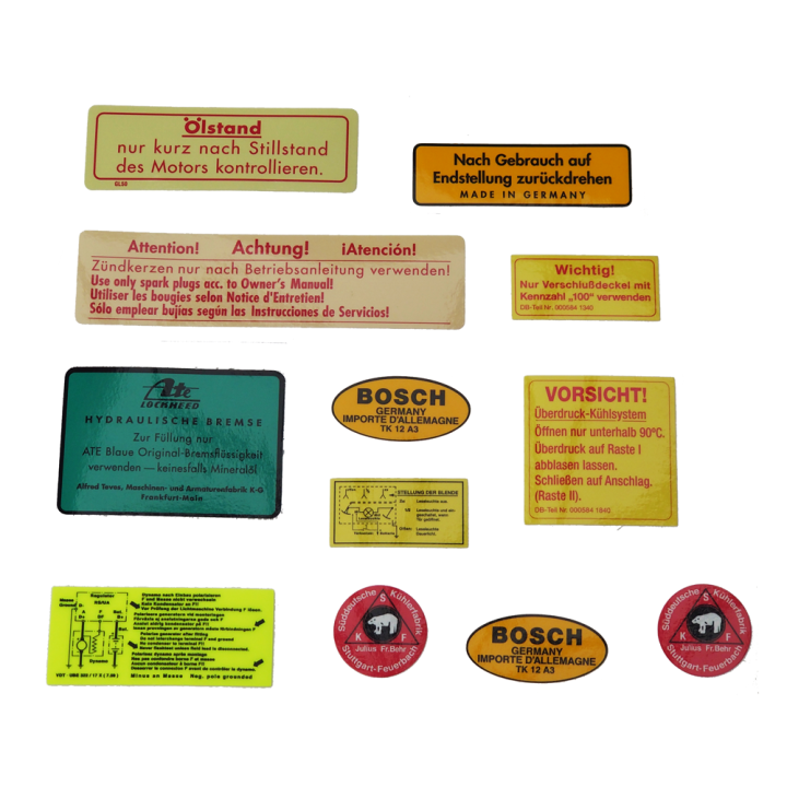 Decal Sticker Set (12pcs) W198 300SL