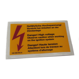 Sticker Danger High Voltage W201 W123 W124 W126 R129 W140 W116 W107 W114 W115 W108 1235849321