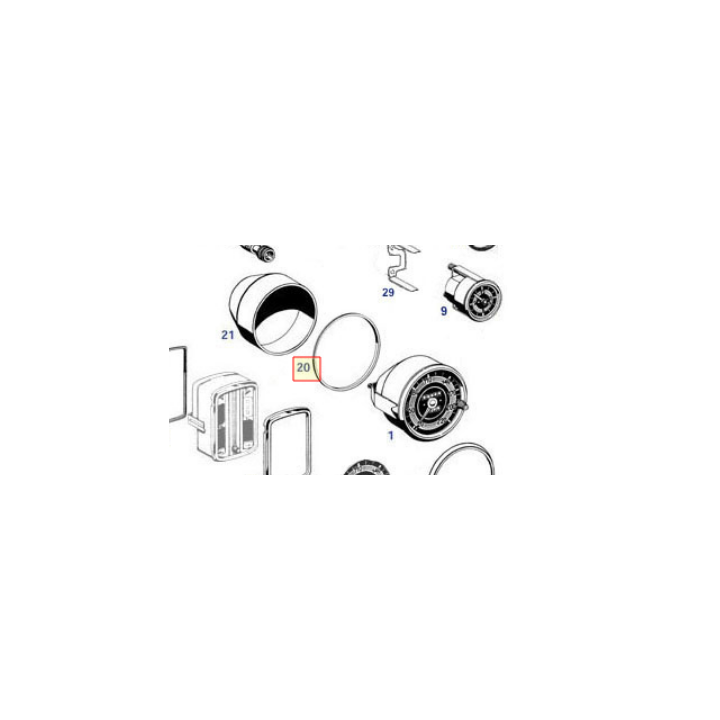 Gummidichtung Tachometer und Drehzahlmesser W110 W111 W113 - 1005420038 A1005420038