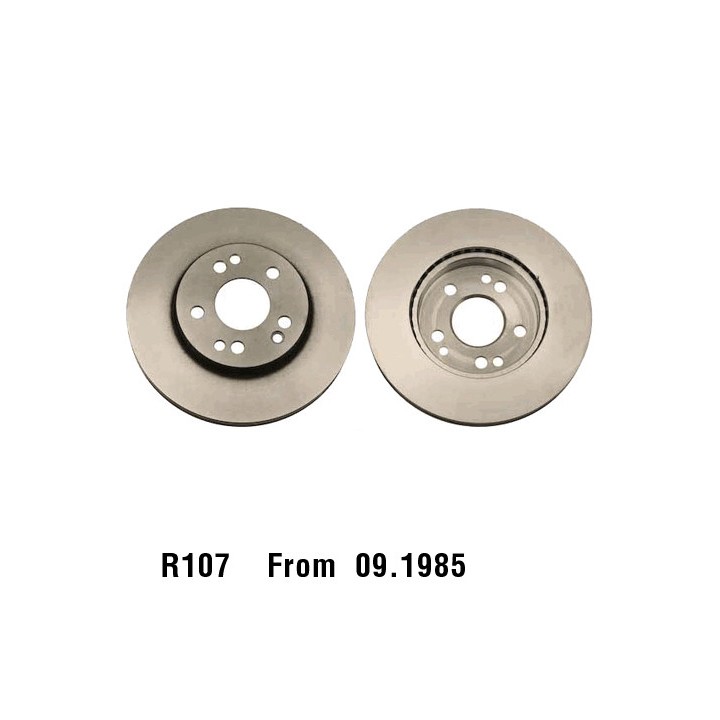 Front Brake Discs R107 From 1985