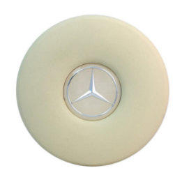 Ivory Horn Pad with Emblem W108 W109 W111 W112 W113 - 1154640342