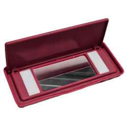 Sun Visor Vanity Mirror Burgundy R107 560SL W126 560SE 560SEC