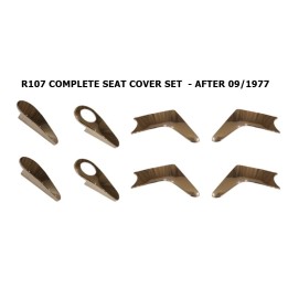 Complete Seat Chrome Cover Set R107 after 9/1977 - 1079131328 - 1079131428 - 1079130428 - 1079130528