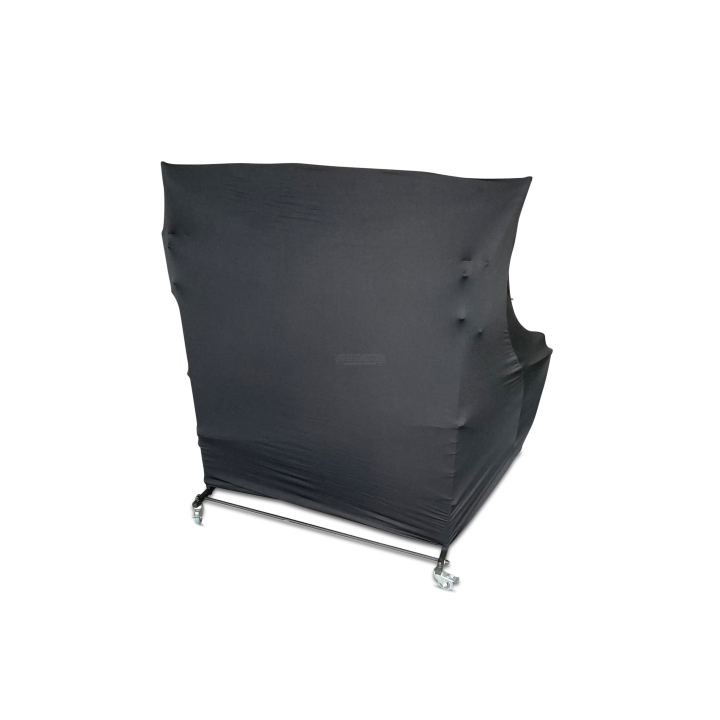 Premium Soft Stretch Fabric Hardtop Trolley Cover - Black