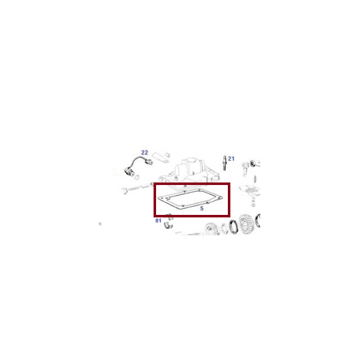 Joint de couvercle de boîte de vitesses W113 - 1862610179 - A1862610179