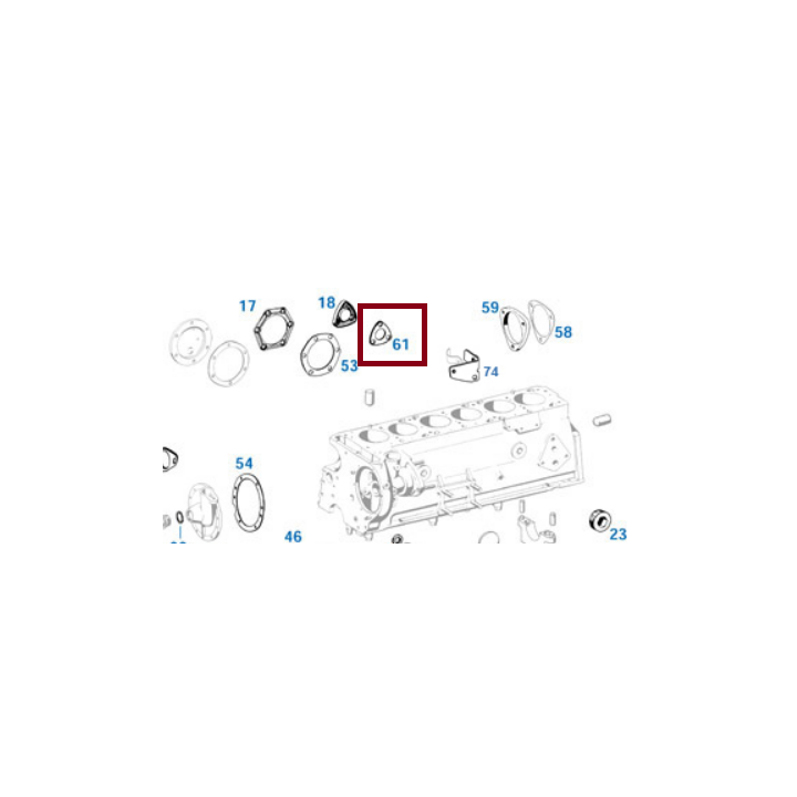 Dichtung der Getriebeführungshülse W113 1112610379 A1112610379