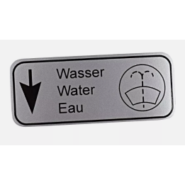 Ruitensproeier Sticker 190SL Porsche 356 911 VW 1500 1600 1500 1600 - 8101502400