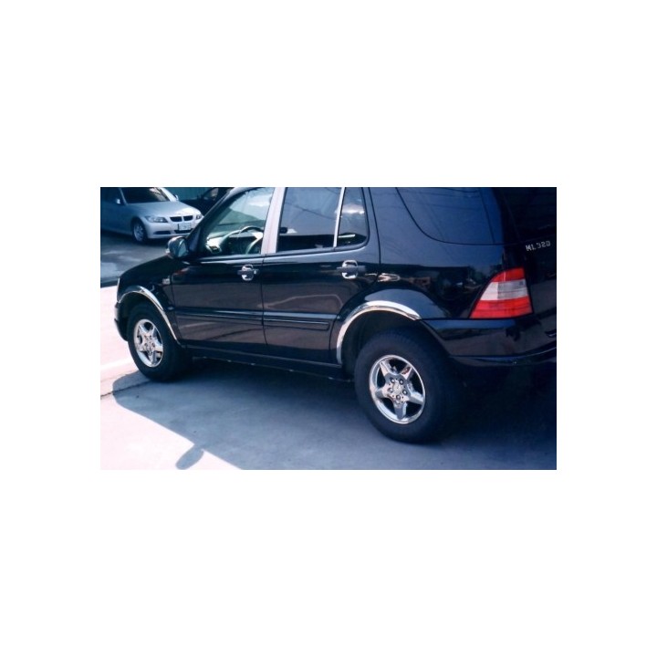 Chrom-Kotflügelleisten Satz Mercedes M-CLASS W163 1998 - 2005