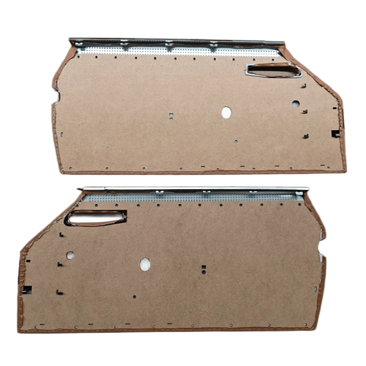 Set of Cream Door Panels incl Chrome Trim R107 C107 1077203770 1077203870