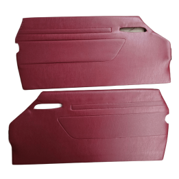 Set of Burgundy Door Panels incl Chrome Trim R107 C107 1077203770 1077203870