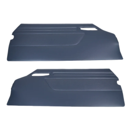 Set of Blue door panels incl chrome trim R107 C107 1077203770 1077203870